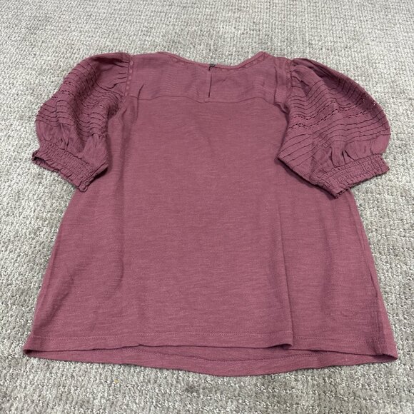 Loft Top Pink-Red Short Sleeve Women’s Size Small Petite - Picture 11 of 11